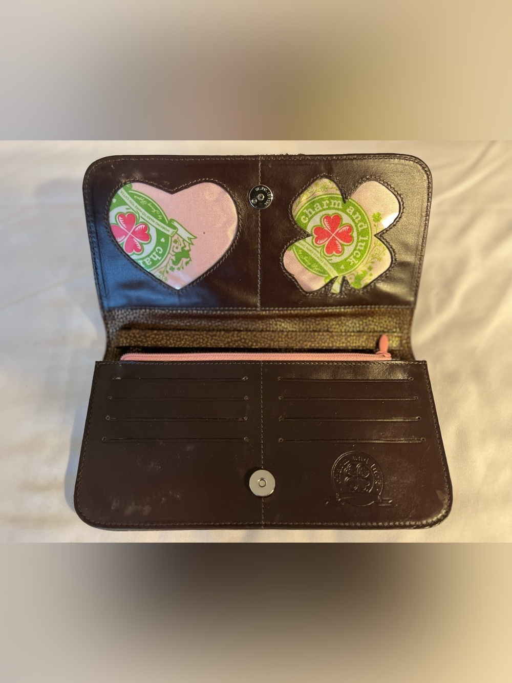 Charm & Luck Rhinestone Skull Wallet - Picture 4 of 11